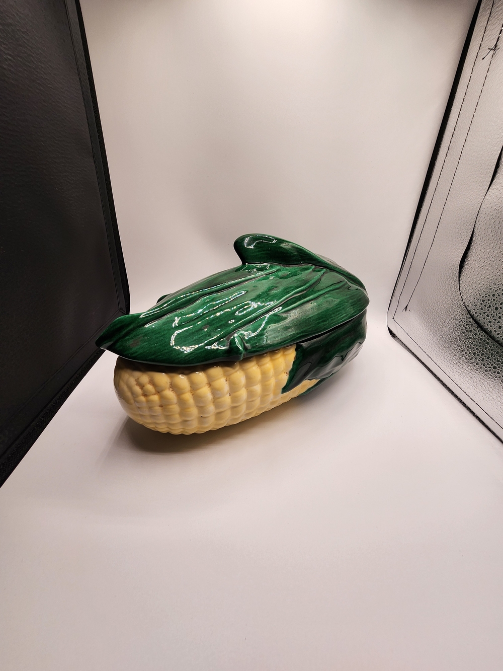Shawnee Pottery Corn Ear with Green Husk Casserole